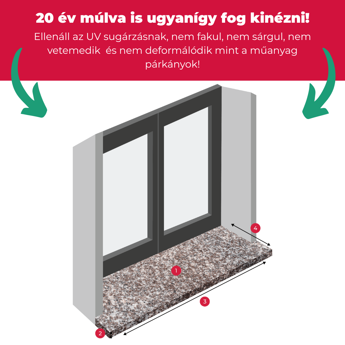 Brown star gránit - kőpárkány - Image 2