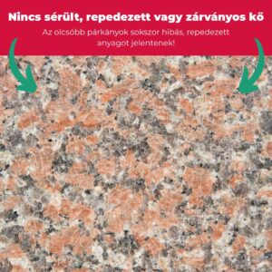 Maple Red gránit - kőpárkány