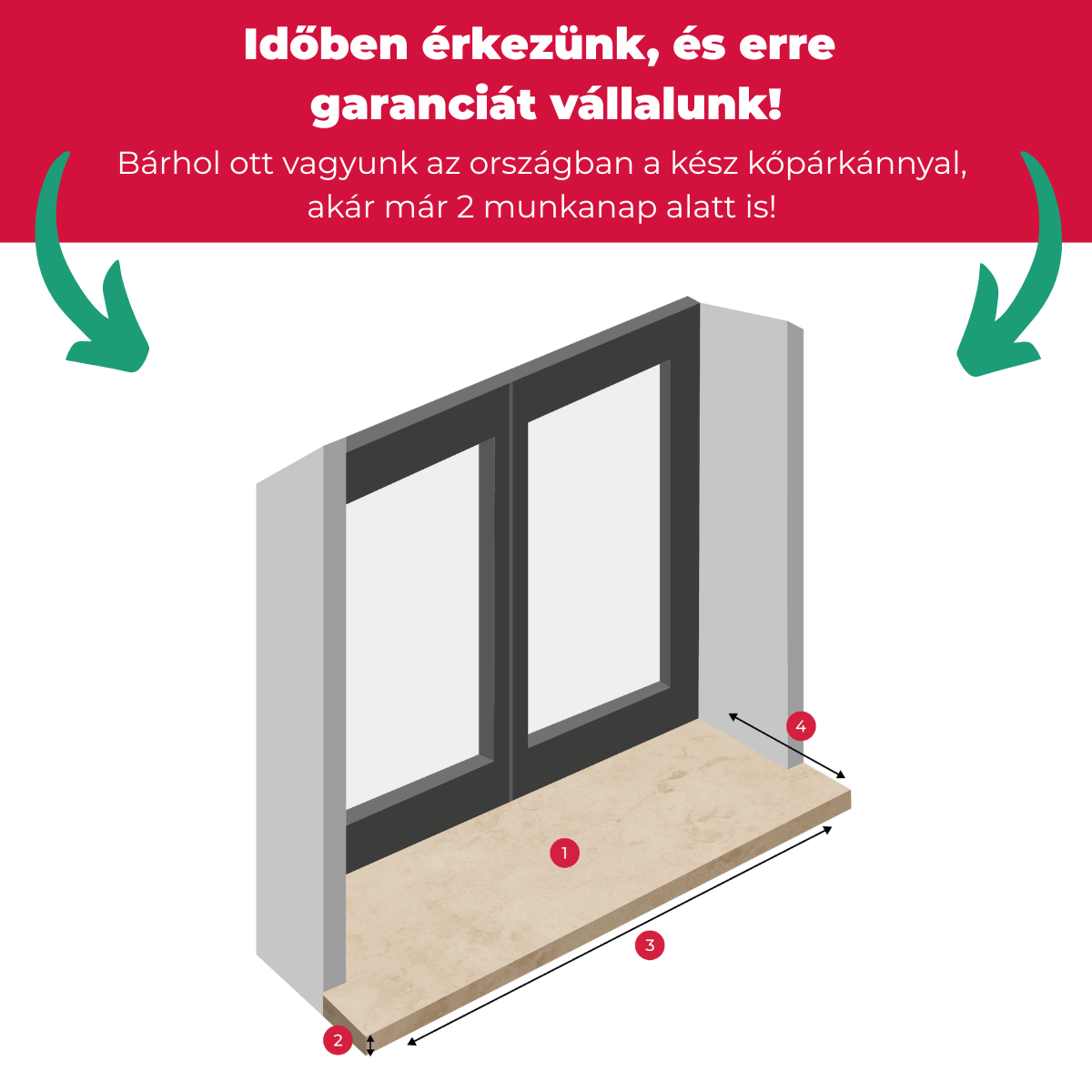 Vratza mészkő - kőpárkány - Image 2