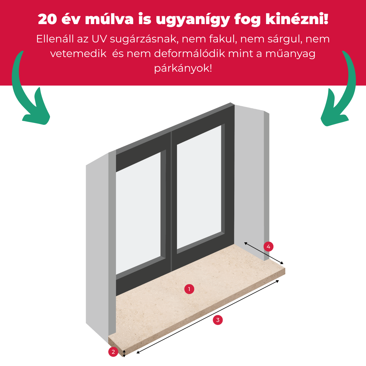 Jura mészkő - kőpárkány - Image 2