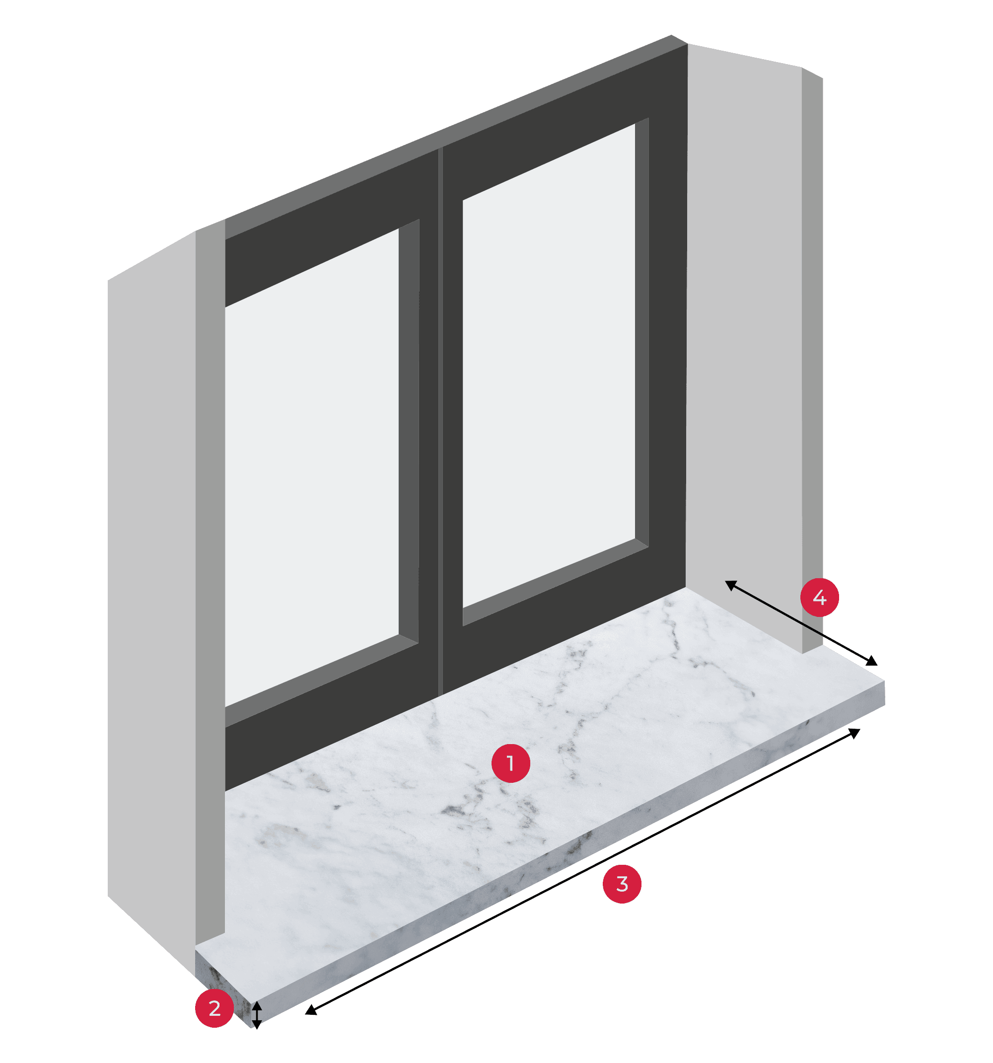 Carrarai márvány - kőpárkány - Image 2