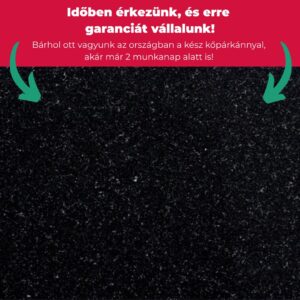 Bengal Black Gránit – kőpárkány