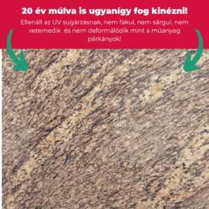 Giallo California gránit - kőpárkány